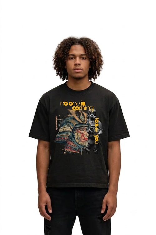 'No one is coming to save you' Cropped T-shirt