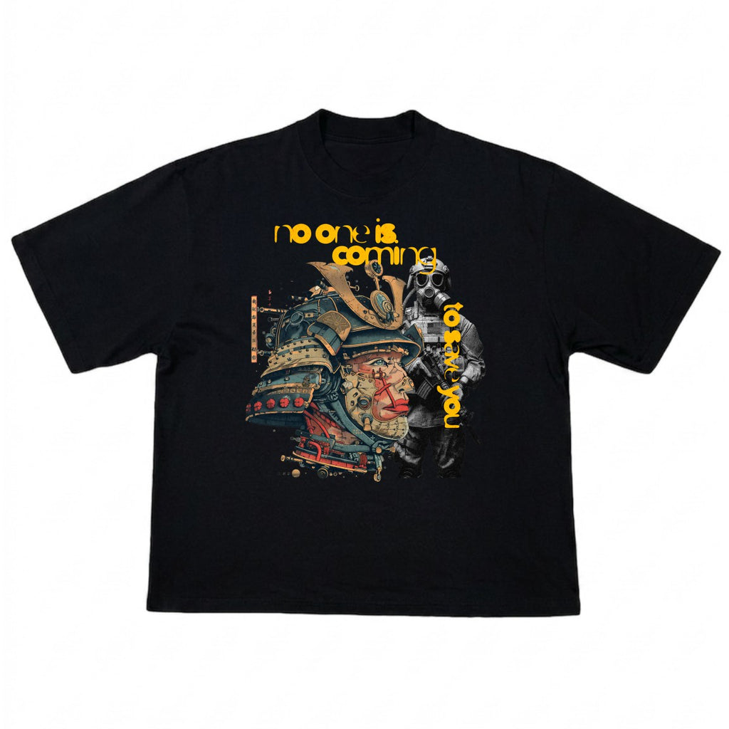 'No one is coming to save you' Cropped T-shirt