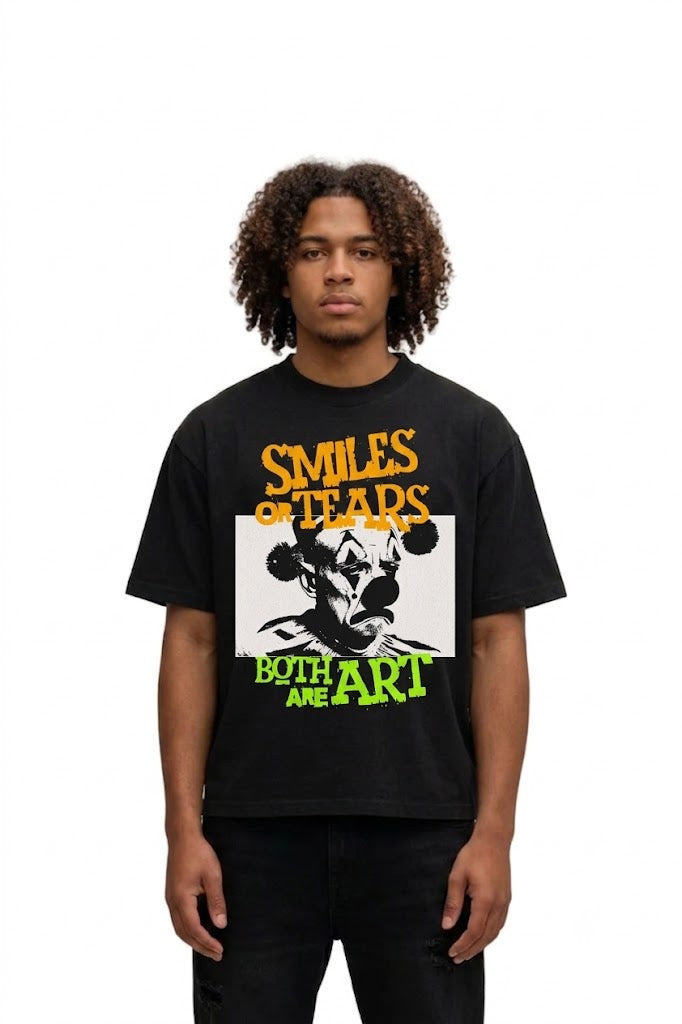 'Smiles or Tears' Cropped T-shirt